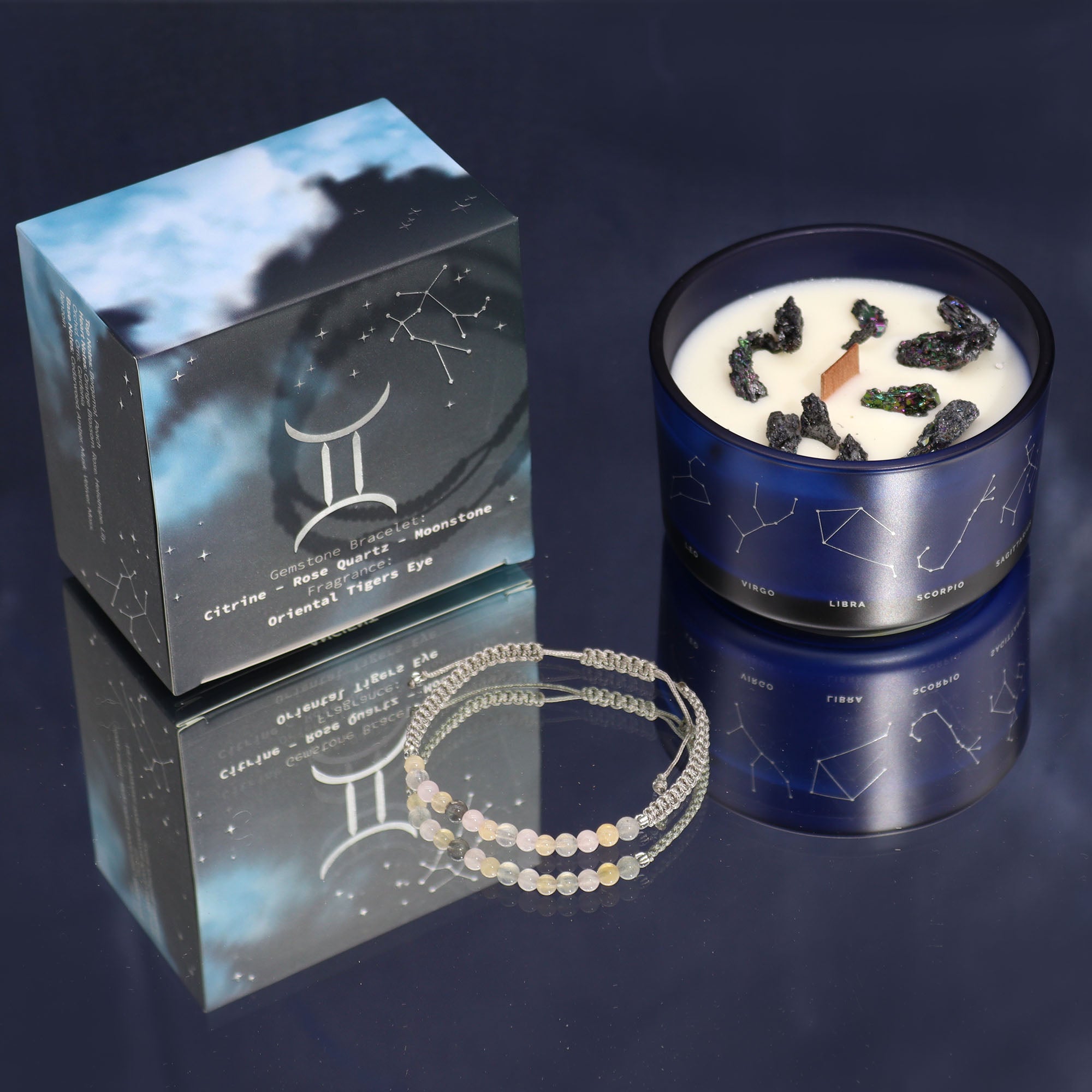 CANDELA ZODIACO CON BRACCIALE - Gemelli
