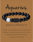 Bracciale astrologico perle naturali con segno zodiacale oroscopo - 12 costellazioni
