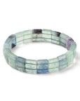 Faceted bracelet in fluorite stone - emotional stability