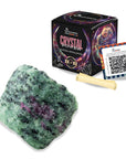 Samsara - Ruby Zoisite natural raw stone with gift box and information leaflet