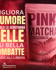 SAMSARA Tè Matcha ROSA - SAPORE NATURALE| Cherry powder 100% Bio | Migliora la pelle e l'Umore - MADE IN JAPAN 30g