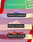SET Bastoncini Legno di Palo Santo ricoperti - Lavanda | Rosa | Dragon's blood