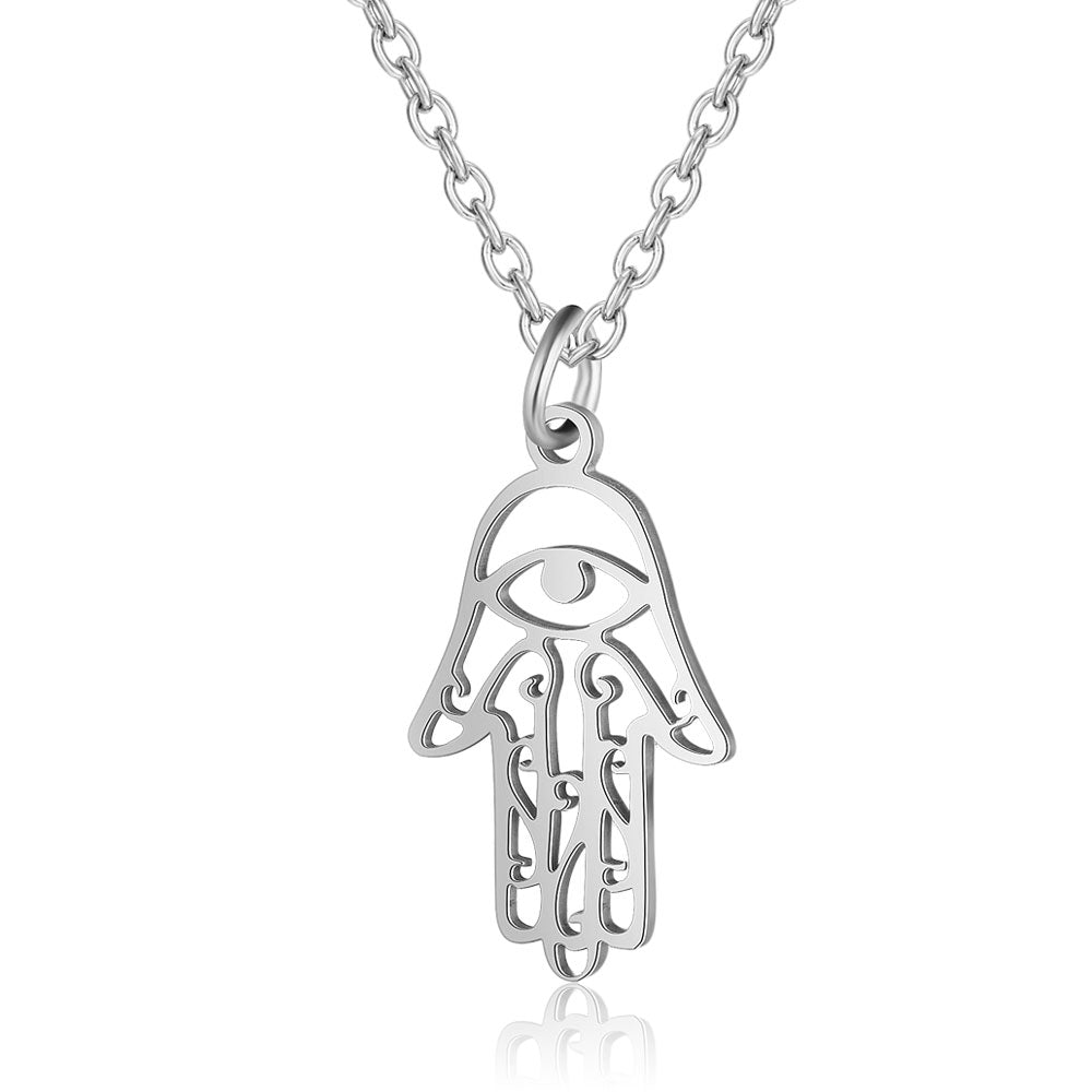 Collana Mano di Fatima in acciaio inossidabile 201 - Hamsa hand