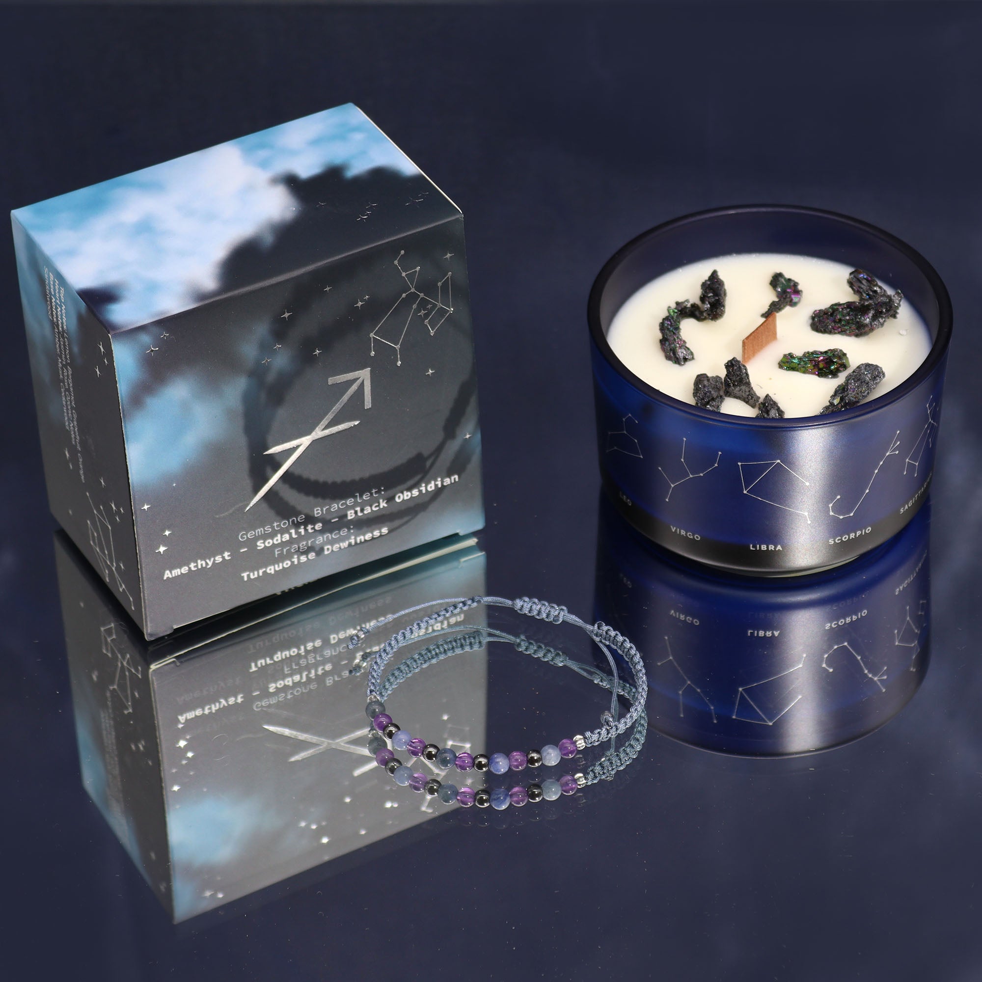 CANDELA ZODIACO CON BRACCIALE - Sagittario