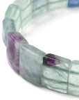 Faceted bracelet in fluorite stone - emotional stability
