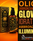 SAMSARA Sole di Oud - olio ABBRONZANTE solare effetto GLOW, protegge e nutre | illuminante dorato - 100ml