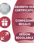 Coppia Anelli Filo Rosso del Destino - Fedine in argento 925 uomo e donna regolabili