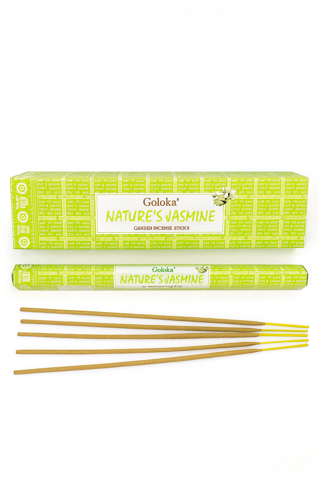 Goloka Nature's Jasmine Incenso da giardino in bastoncini XXL - Gelsomino