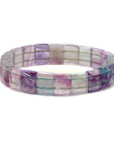 Faceted bracelet in fluorite stone - emotional stability