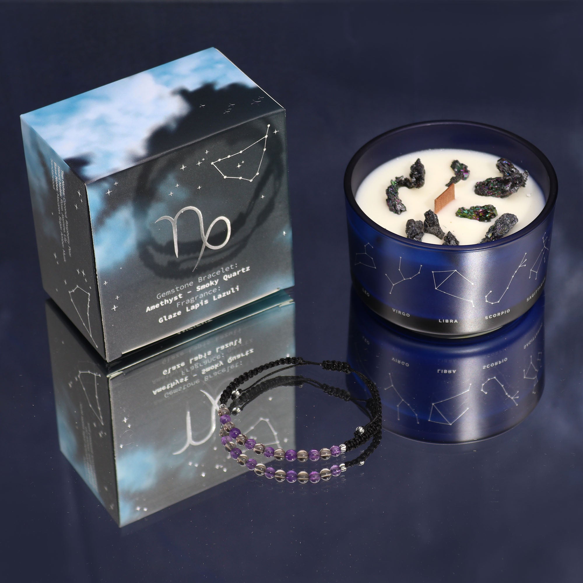 CANDELA ZODIACO CON BRACCIALE - Capricorno