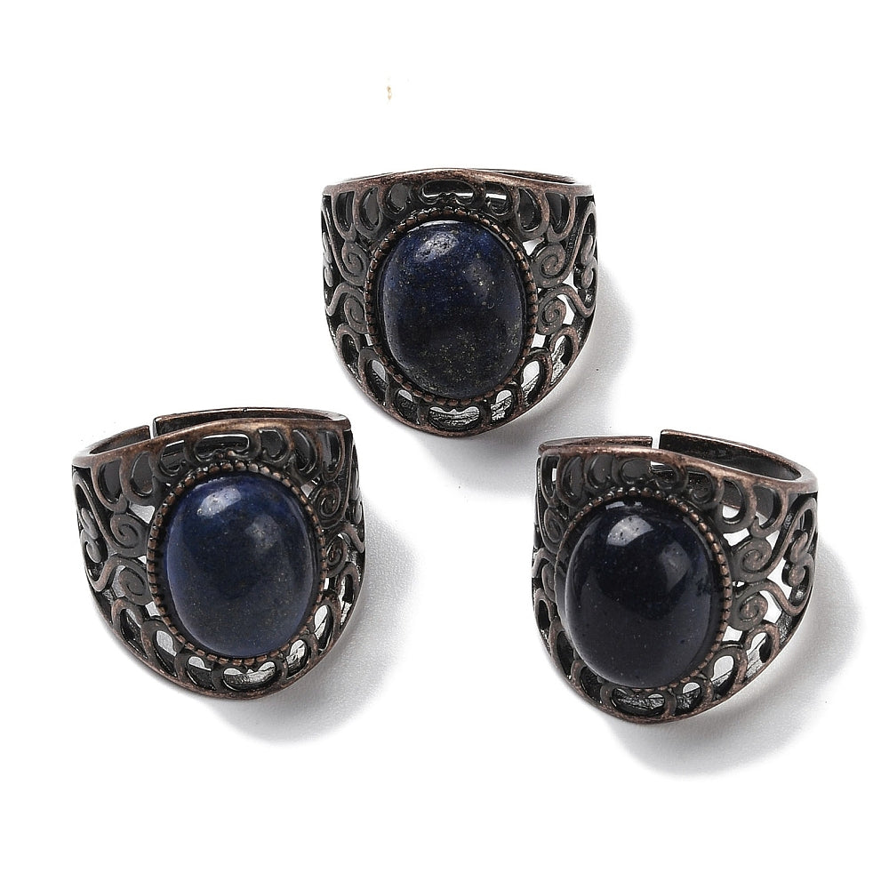 Anello con Lapislazzuli - Regolabile