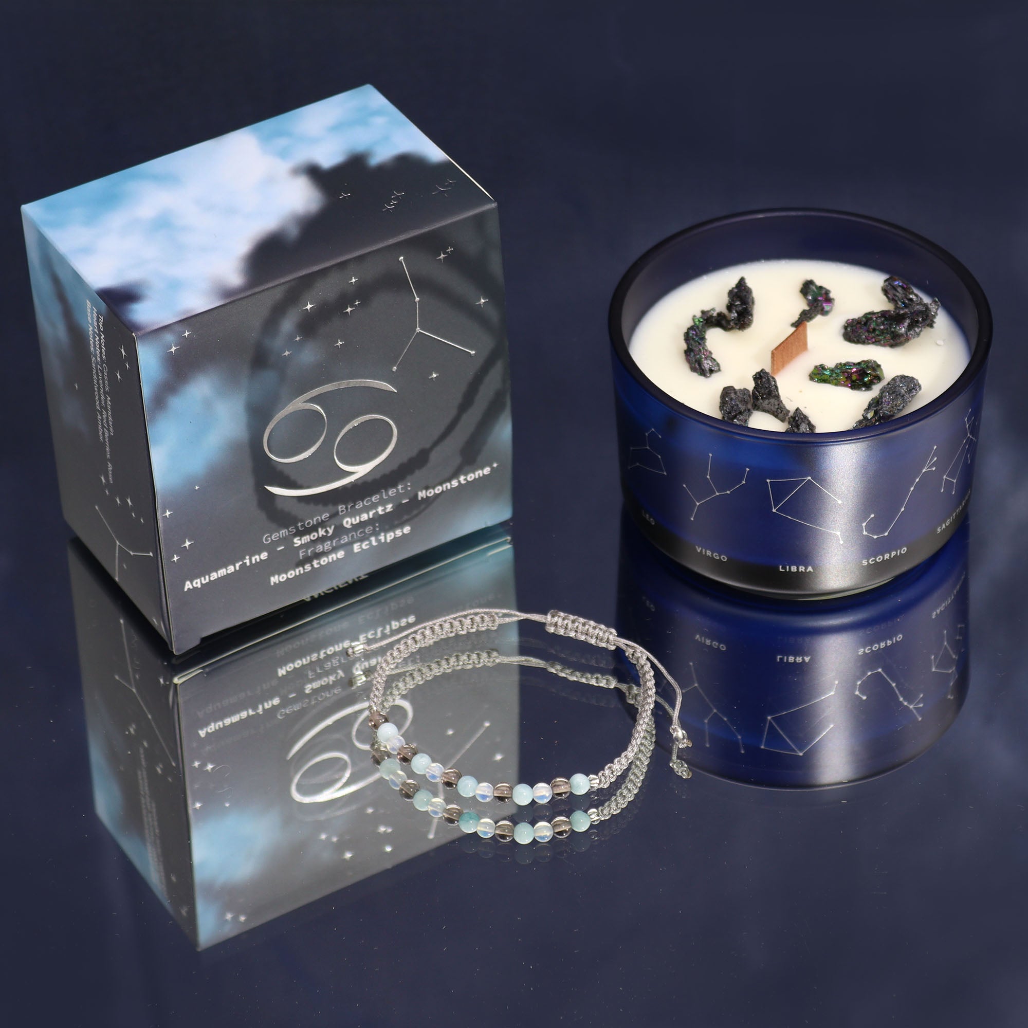 CANDELA ZODIACO CON BRACCIALE - Cancro