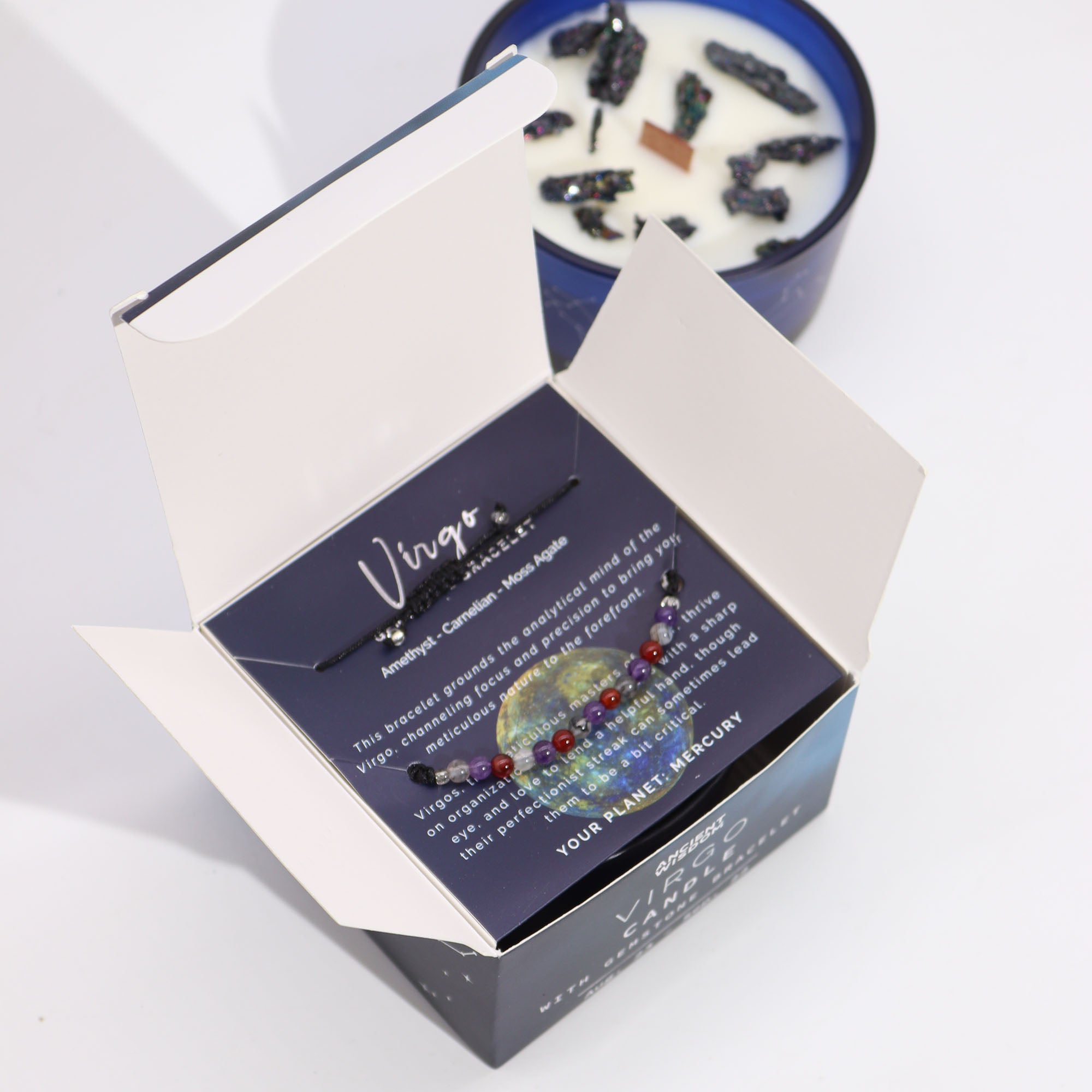 CANDELA ZODIACO CON BRACCIALE - Vergine