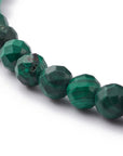 BRACCIALE SFACCETTATO IN MALACHITE - Trasformazione e crescita personale