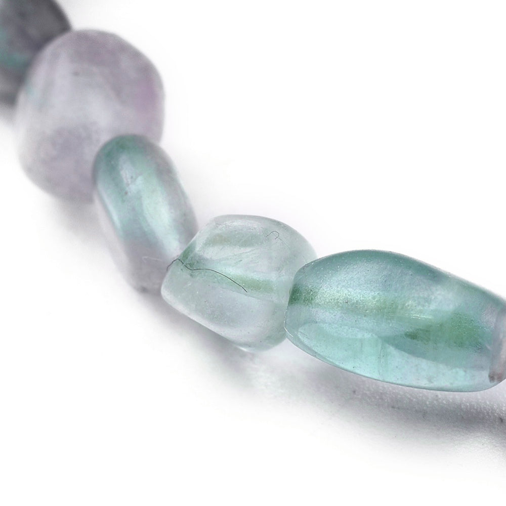 Elastic bracelet with fluorite pepper - mental clarity and emotional calm