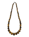 Collana a goccia in pietra naturale - Occhio di tigre