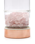 BORRACCIA INFUSIONE CON PIETRE - Quarzo rosa