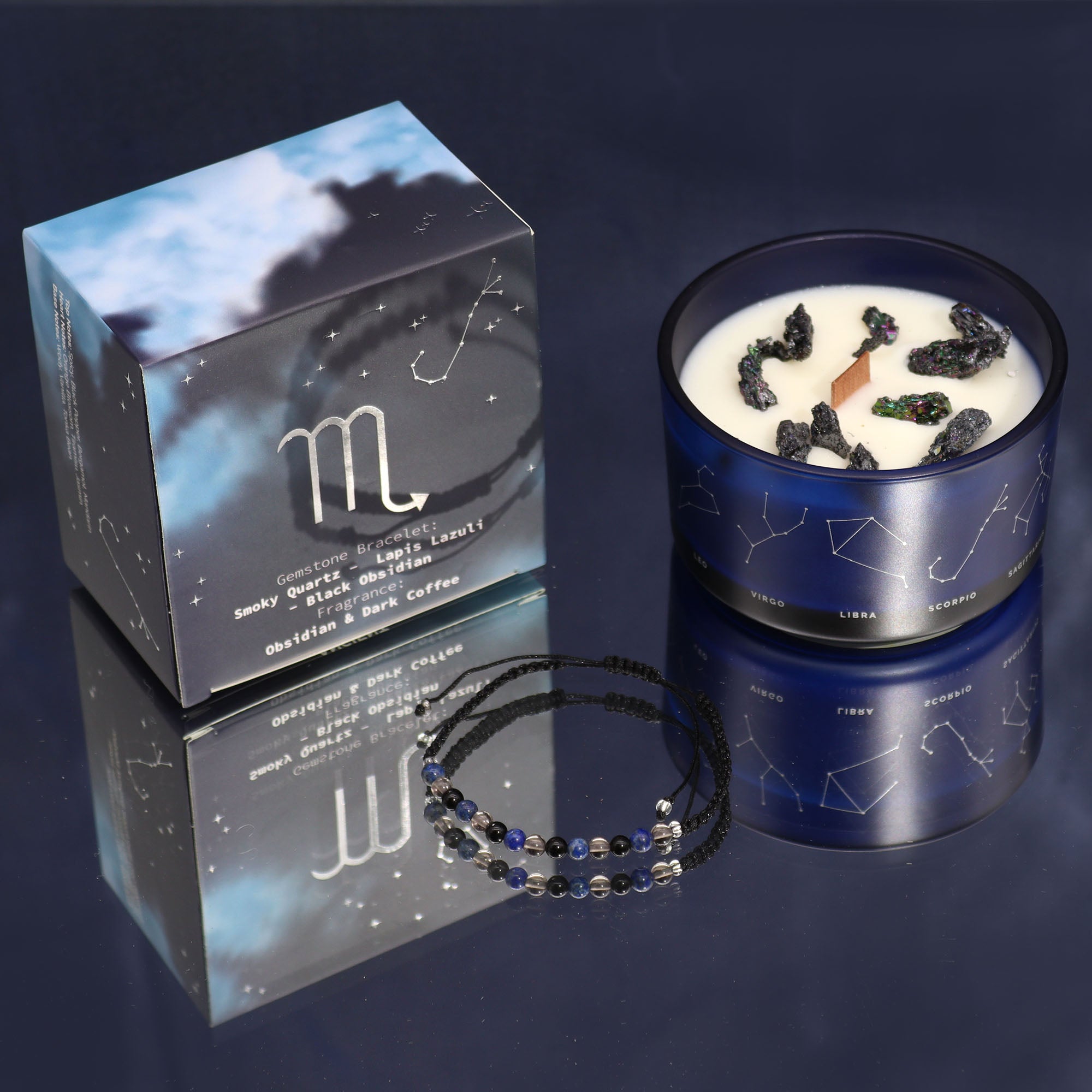 CANDELA ZODIACO CON BRACCIALE - Scorpione