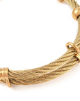 Bracciale regolabile Occhio di Diavolo protezione dal malocchio in acciaio inossidabile