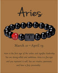 Bracciale astrologico perle naturali con segno zodiacale oroscopo - 12 costellazioni