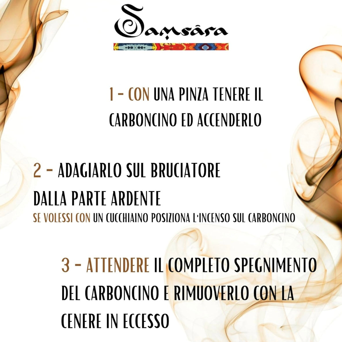 Samsara Carbioncini Anti -mosquito incentive to the 100% natural lemongrass - No coal, no chemical additives, no volatiles - No Mosquitos (8 charcoals)