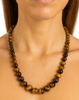 Collana a goccia in pietra naturale - Occhio di tigre