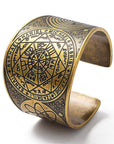 Ancient bronze archangel ring - adjustable