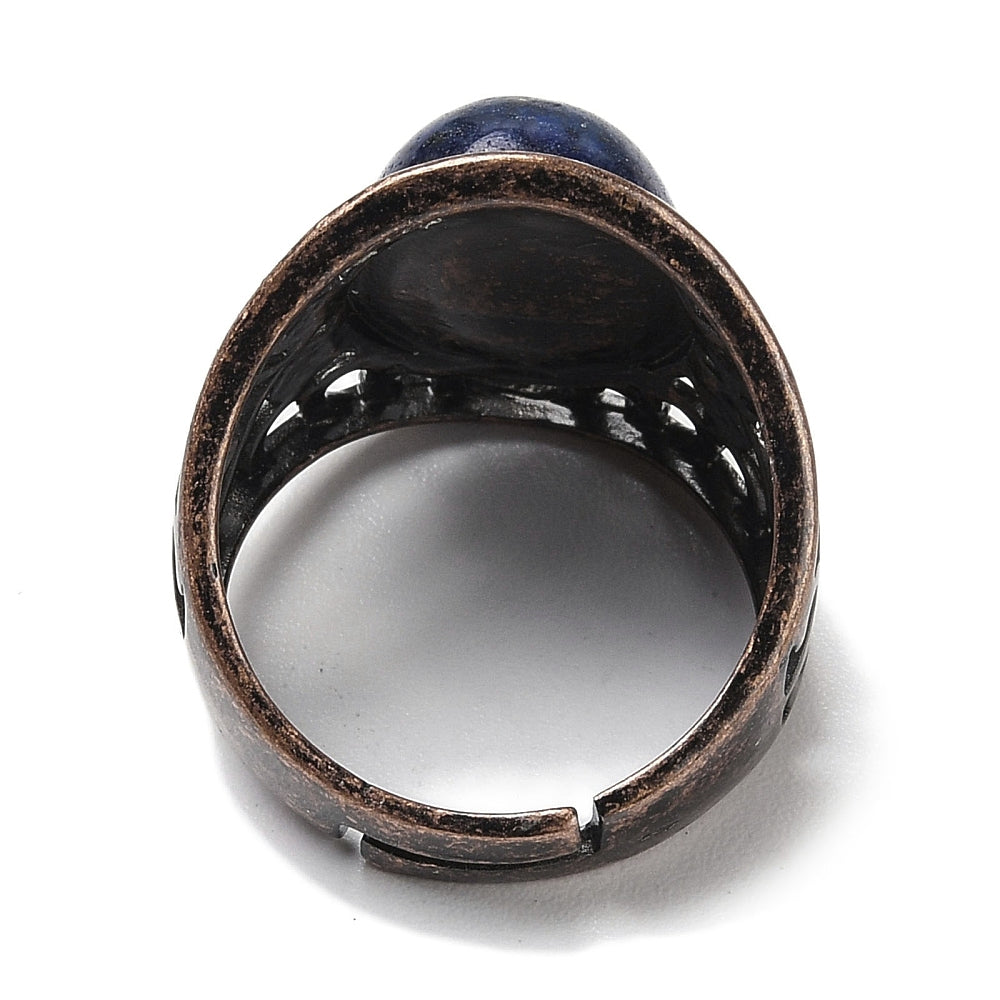 Anello con Lapislazzuli - Regolabile