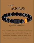 Bracciale astrologico perle naturali con segno zodiacale oroscopo - 12 costellazioni