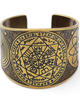 Ancient bronze archangel ring - adjustable