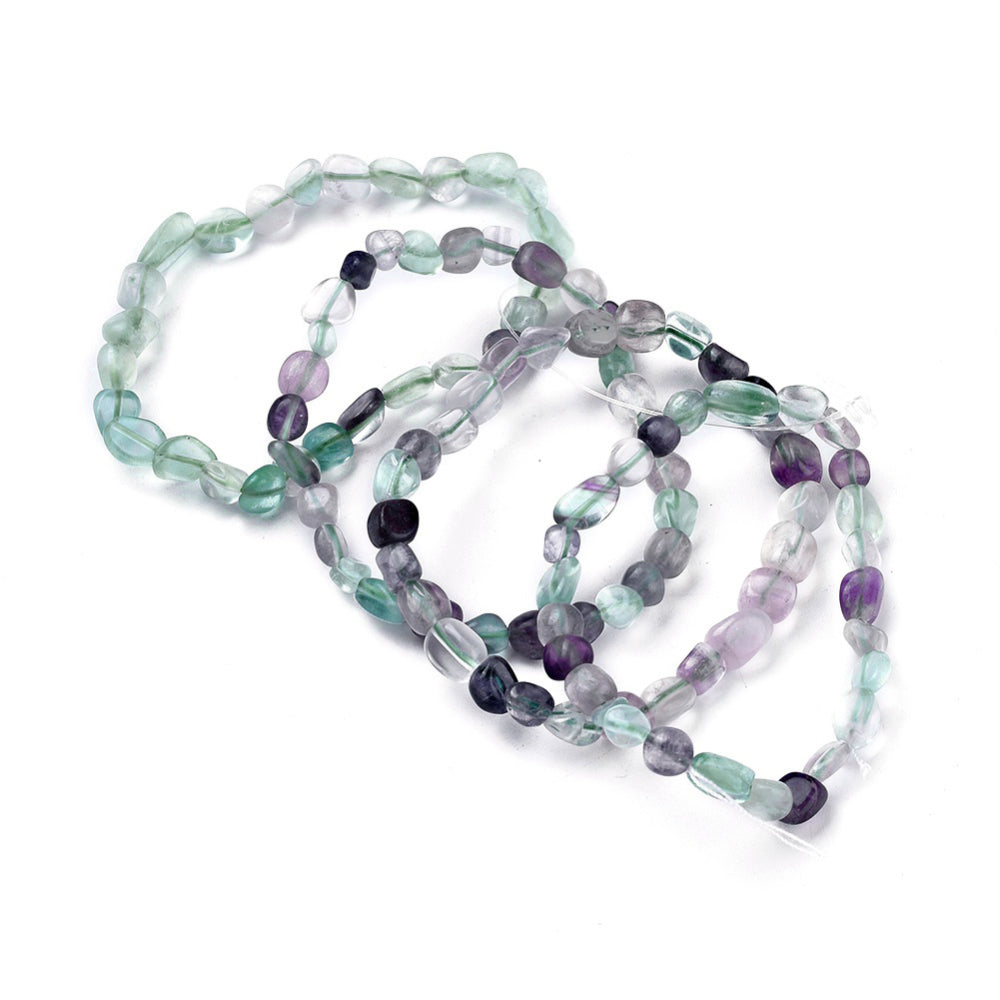 Elastic bracelet with fluorite pepper - mental clarity and emotional calm