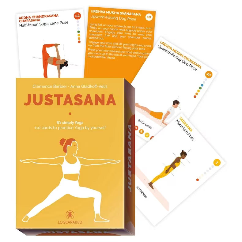 The Scarabeo "Justasana" - 110 Yoga practical cards