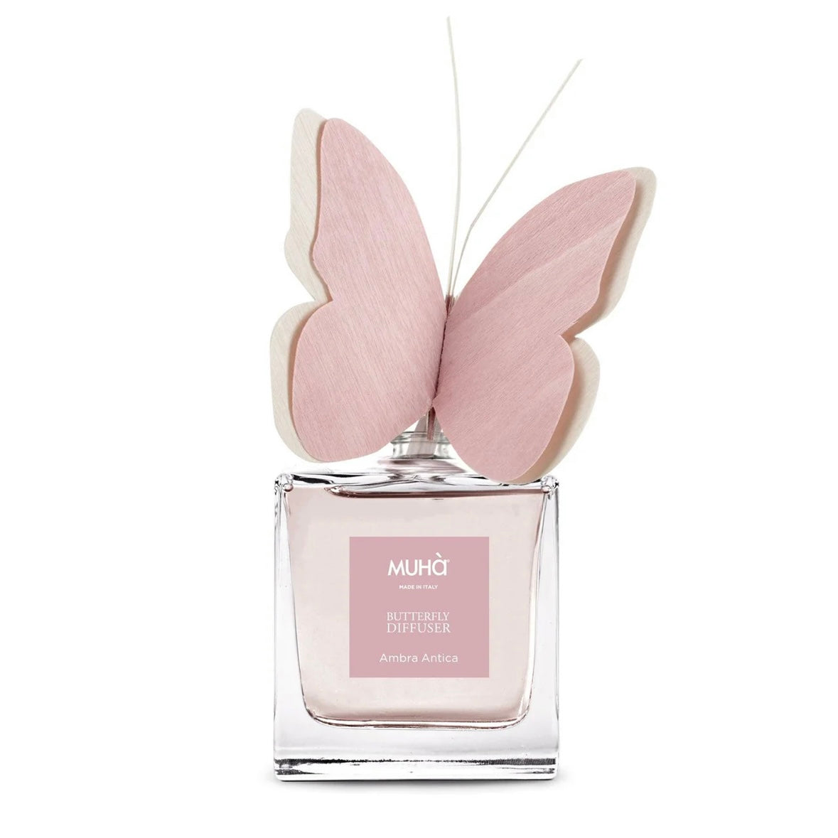 Muhà Butterfly Diffuser Ambra Antica - Environment Perfumer with 50ml butterfly