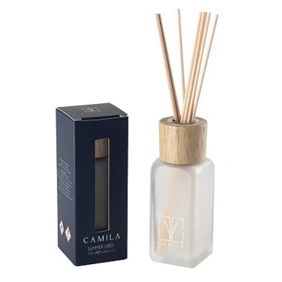 CAMILA MAGNETIC - fragranza SUMMER VIBES PESCA E CASSIS Diffusore a Bastoncini Profumatore d'ambiente - 100/200/500ml - clorophilla-shop