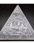 PIRAMIDE IN SELENITE TERZO OCCHIO - Consapevolezza e intuizione