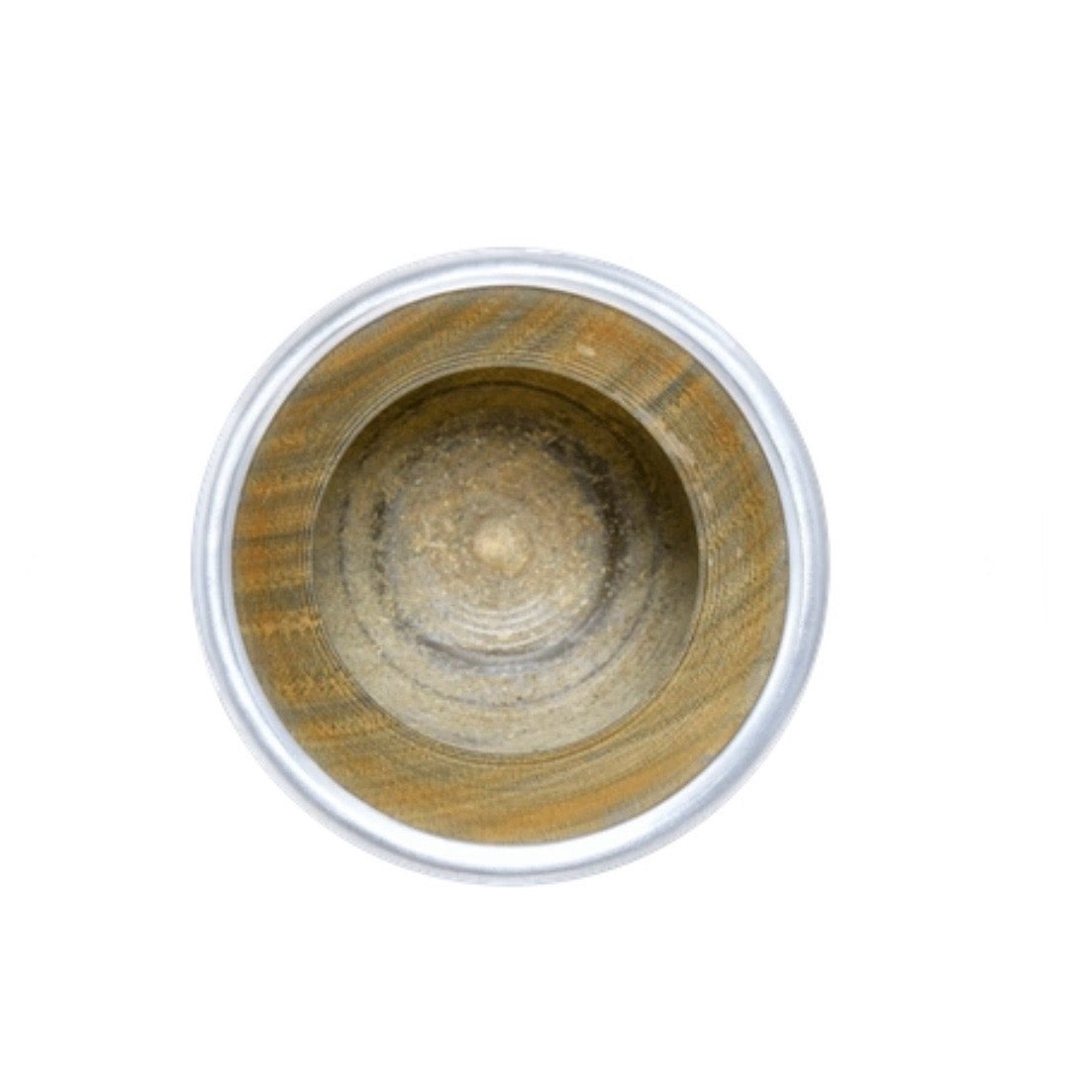 Cebador Mate Calabaza Palo Santo Salvador - Cup on the Holy Palo and leather for Yerba Mate with aluminum pedestal 150ml