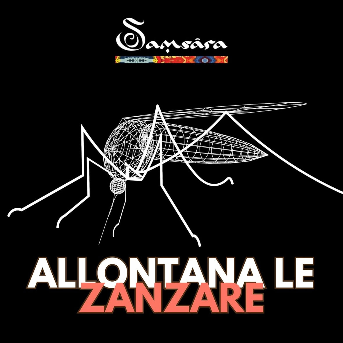 Samsara coni di incenso anti zanzare alla Citronella 100% naturali - NO carbone, NO additivi chimici, NO volatili - NO MOSQUITOS (12 coni)