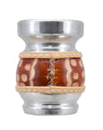 Cebador Mate Calabaza Palo Santo Salvador - Coppa in Palo Santo e cuoio per Yerba Mate con piedistallo in alluminio 150ml