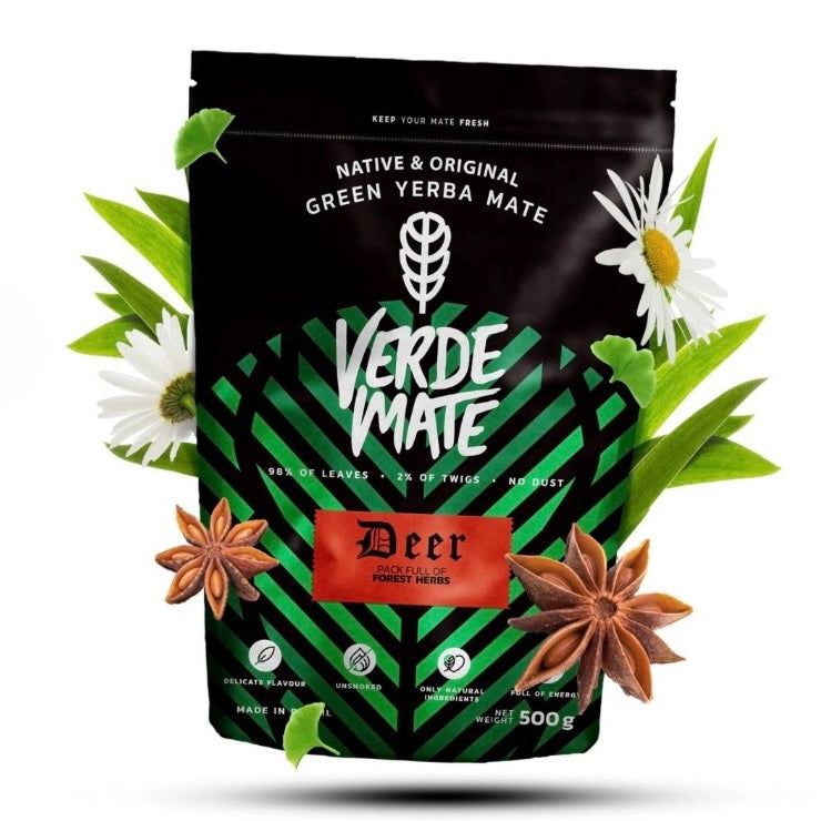 Verde Mate Green Deer - Yerba mate Origine Brasile 500g