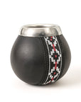 MATE CALABAZA RIVESTITA IN CUOIO
