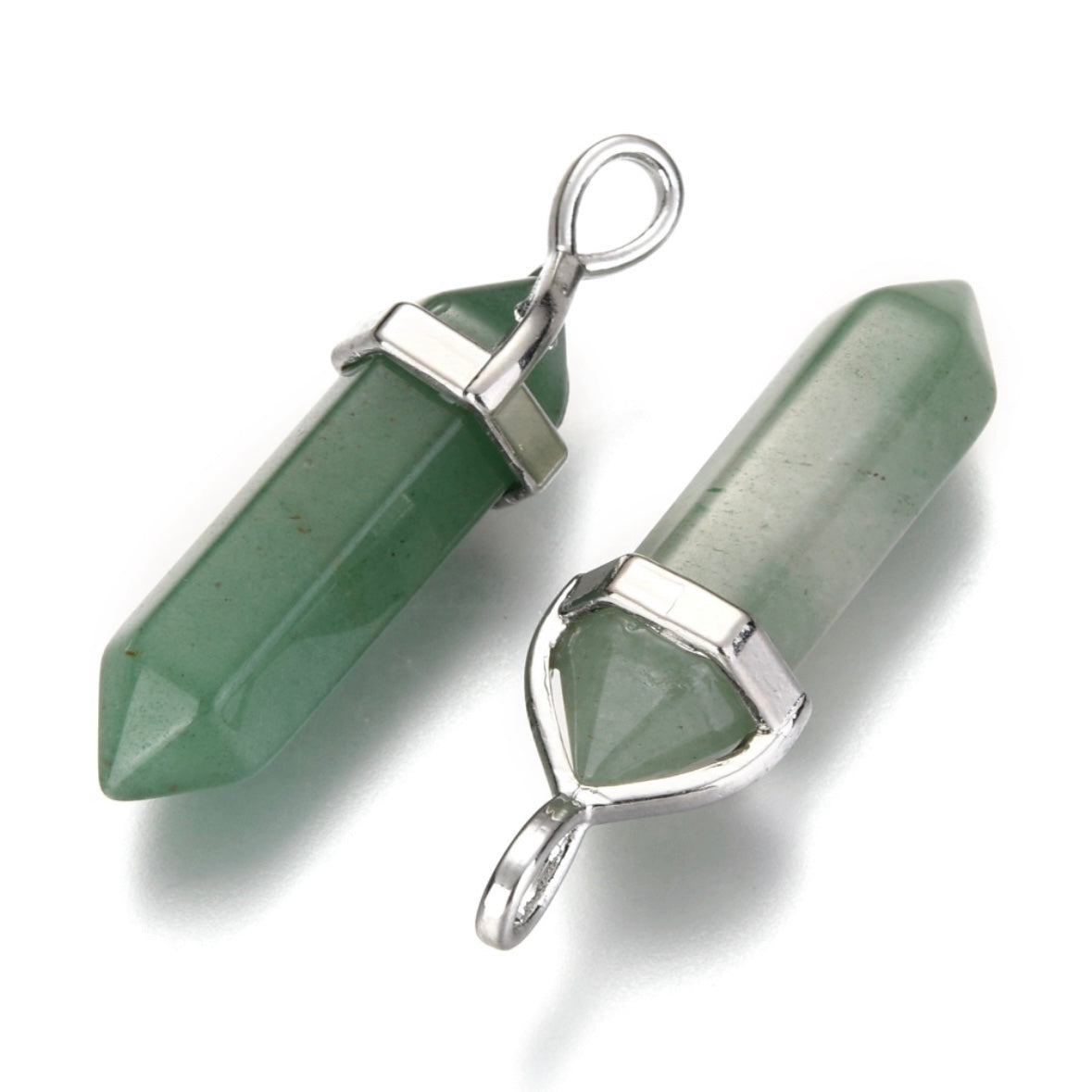 Prism pendant green adventurine - tranquility, optimism and patience