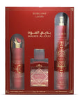 Lattafa Gift set BADE'E AL OUD SUBLIME Profumo, deodorante e deodorante ambiente  - Confezione regalo