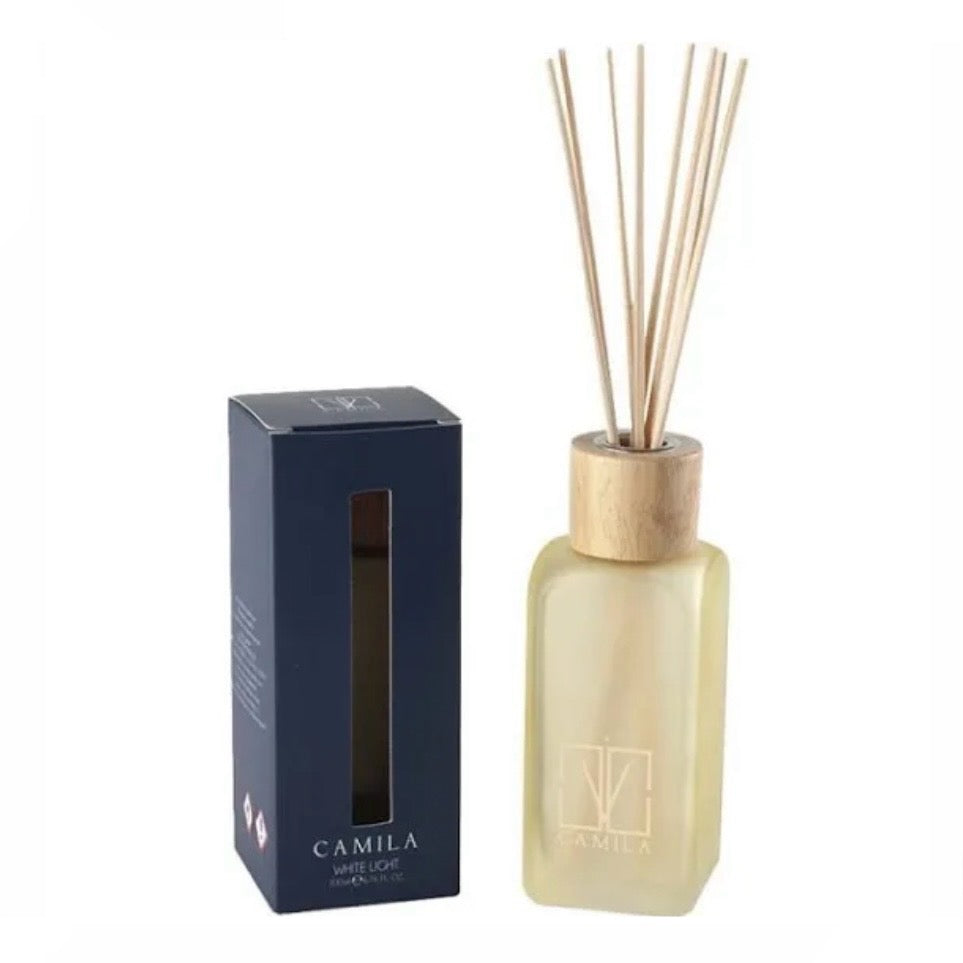 CAMILA MAGNETIC - fragranza WHITE LIGHT Fiori d'Arancio Diffusore a Bastoncini Profumatore d'ambiente - 100/200/500ml - clorophilla-shop