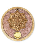 BRUCIAINCENSO MANDALA CON QUARZO ROSA - Incenso in bastoncini e coni