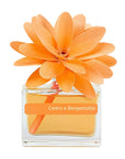 MUHÀ Flower Diffuser Profumatore d'ambiente con fiore - Cedro e Bergamotto