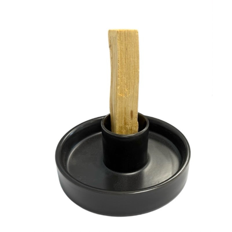Bruciaincenso Palo Santo in ceramica - Colore nero