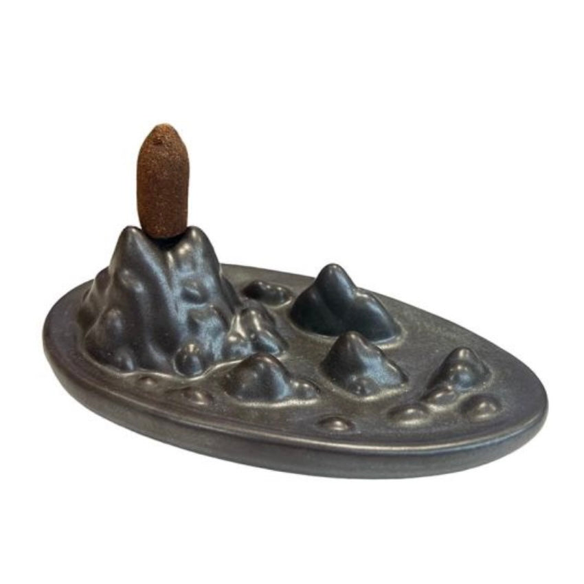 Bruciaincenso a cascata in Ceramica dell&#39;Himalaya per Incenso in coni - Portaincenso a fontana - clorophilla-shop