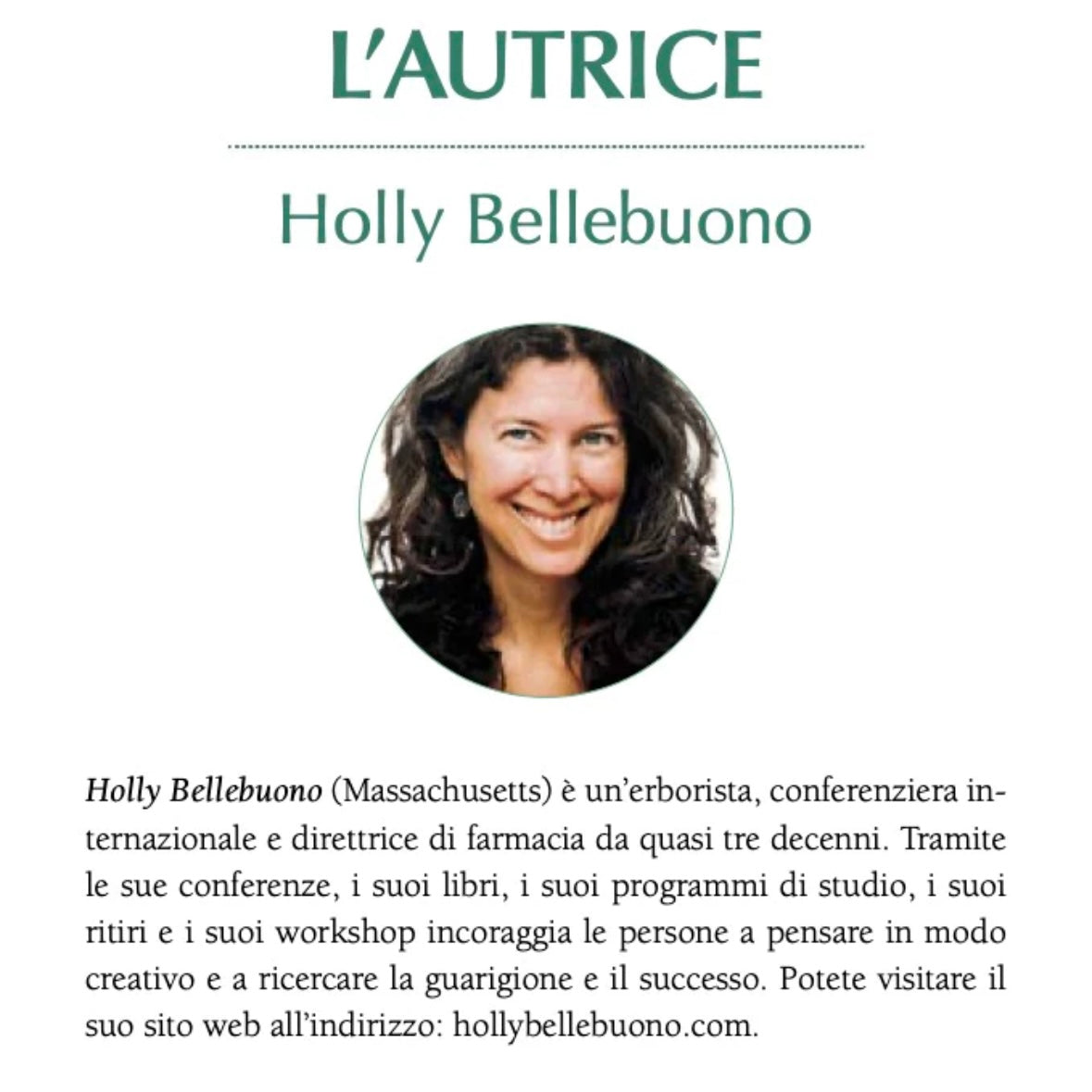 Book "The little book of herbs" Holly Bellebuono - Preparation natural remedies with herbs