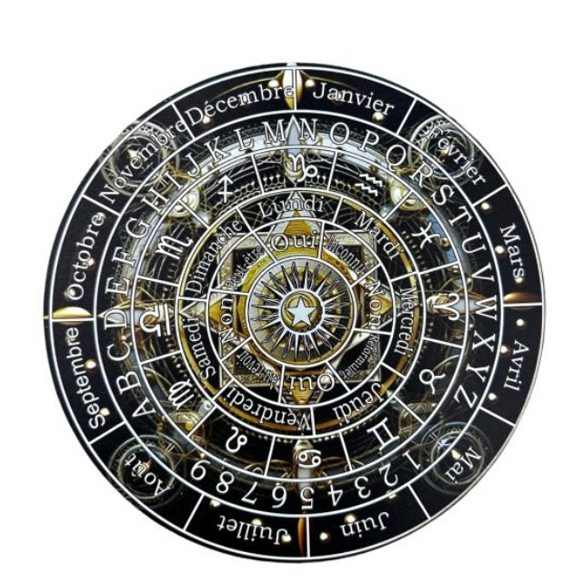 Wooden divinatory tablet for pendulum - Star Divina