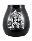 Guarani Gourd Mate Calabaza in ceramica - Coppa per Yerba Mate nera 350ml